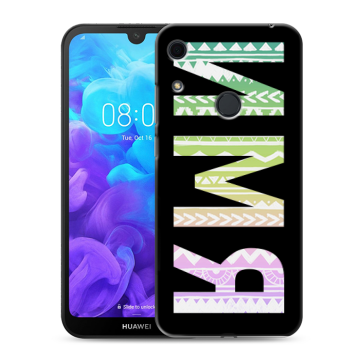 Силиконовый противоударный чехол на Huawei Y6s с принтом ИМЯ