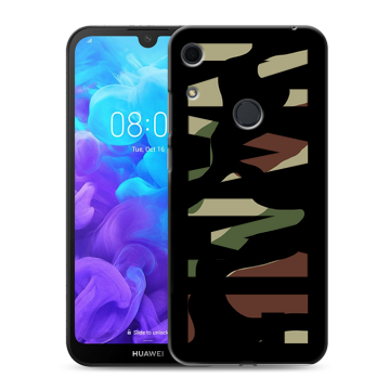 Силиконовый противоударный чехол на Huawei Y6s с принтом NAME