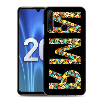 Силиконовый чехол на Huawei Honor 20 Lite с принтом ИМЯ