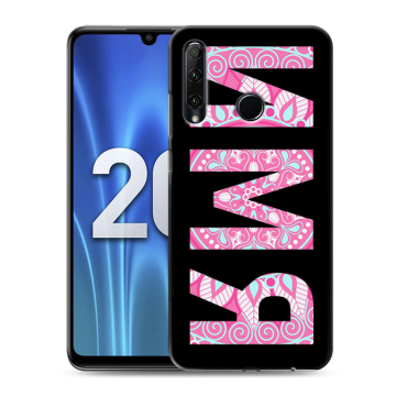 Силиконовый чехол на Huawei Honor 20 Lite с принтом ИМЯ
