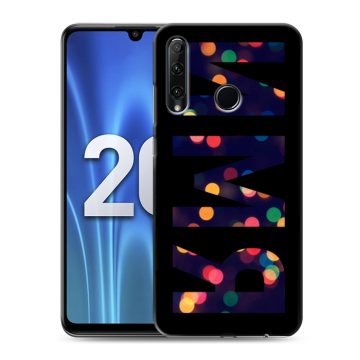 Силиконовый чехол на Huawei Honor 20 Lite с принтом ИМЯ