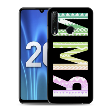 Силиконовый чехол на Huawei Honor 20 Lite с принтом ИМЯ