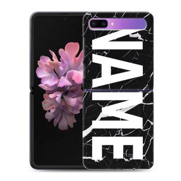 Пластиковый чехол на Samsung Galaxy Z Flip с принтом NAME