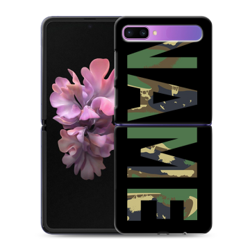 Пластиковый чехол на Samsung Galaxy Z Flip с принтом NAME