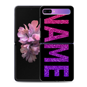 Пластиковый чехол на Samsung Galaxy Z Flip с принтом NAME