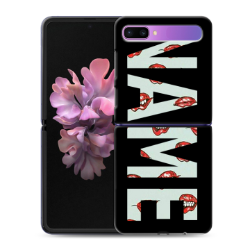 Пластиковый чехол на Samsung Galaxy Z Flip с принтом NAME