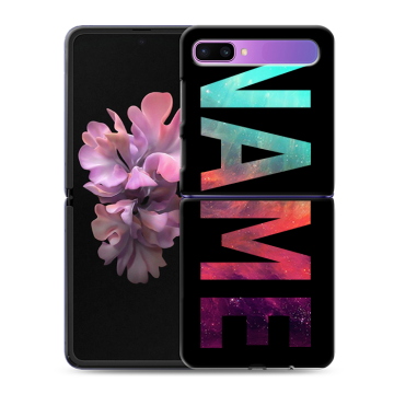 Пластиковый чехол на Samsung Galaxy Z Flip с принтом NAME