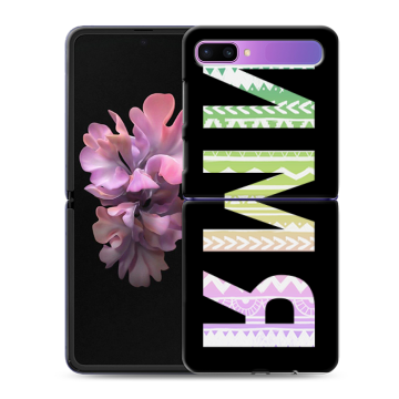 Пластиковый чехол на Samsung Galaxy Z Flip с принтом ИМЯ