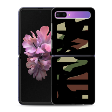 Пластиковый чехол на Samsung Galaxy Z Flip с принтом NAME