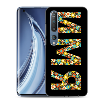 Силиконовый чехол на Xiaomi Mi 10 с принтом ИМЯ
