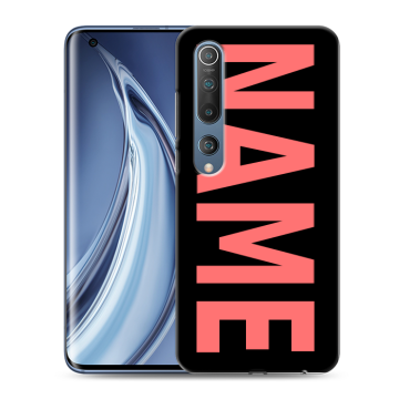 Силиконовый чехол на Xiaomi Mi 10 с принтом NAME