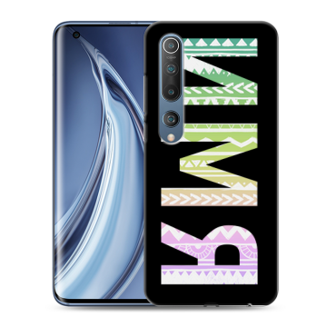 Силиконовый чехол на Xiaomi Mi 10 с принтом ИМЯ