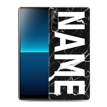 Силиконовый чехол на Sony Xperia L4 с принтом NAME
