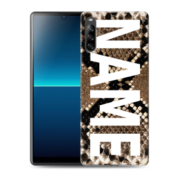 Силиконовый чехол на Sony Xperia L4 с принтом NAME