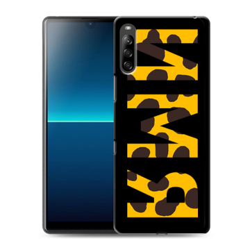 Силиконовый чехол на Sony Xperia L4 с принтом ИМЯ