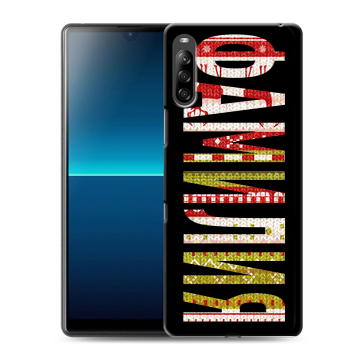 Силиконовый чехол на Sony Xperia L4 с принтом ФАМИЛИЯ
