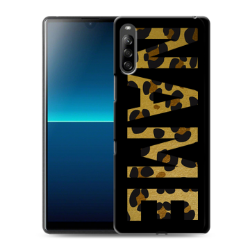 Силиконовый чехол на Sony Xperia L4 с принтом NAME