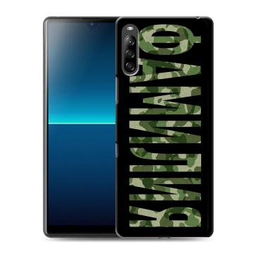 Силиконовый чехол на Sony Xperia L4 с принтом ФАМИЛИЯ