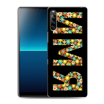 Силиконовый чехол на Sony Xperia L4 с принтом ИМЯ