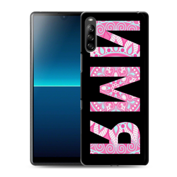 Силиконовый чехол на Sony Xperia L4 с принтом ИМЯ