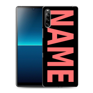Силиконовый чехол на Sony Xperia L4 с принтом NAME