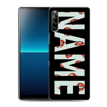 Силиконовый чехол на Sony Xperia L4 с принтом NAME