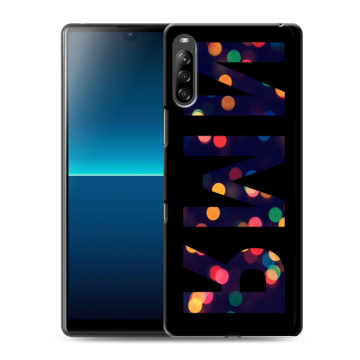 Силиконовый чехол на Sony Xperia L4 с принтом ИМЯ