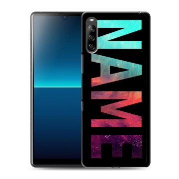 Силиконовый чехол на Sony Xperia L4 с принтом NAME