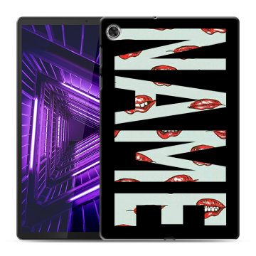 Силиконовый чехол на Lenovo Tab M10 Plus с принтом NAME