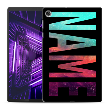 Силиконовый чехол на Lenovo Tab M10 Plus с принтом NAME