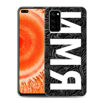 Силиконовый чехол на Huawei Honor View 30 Pro с принтом ИМЯ