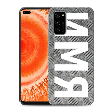 Силиконовый чехол на Huawei Honor View 30 Pro с принтом ИМЯ