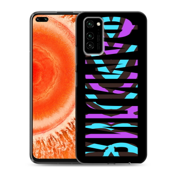Силиконовый чехол на Huawei Honor View 30 Pro с принтом ФАМИЛИЯ