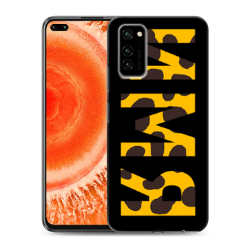 Силиконовый чехол на Huawei Honor View 30 Pro с принтом ИМЯ