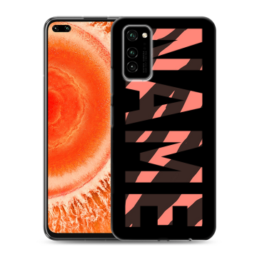 Силиконовый чехол на Huawei Honor View 30 Pro с принтом NAME