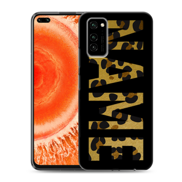 Силиконовый чехол на Huawei Honor View 30 Pro с принтом NAME