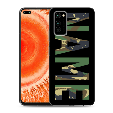 Силиконовый чехол на Huawei Honor View 30 Pro с принтом NAME