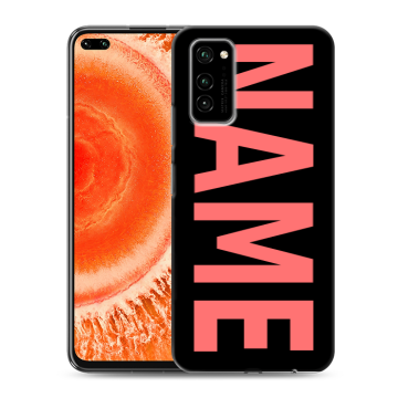 Силиконовый чехол на Huawei Honor View 30 Pro с принтом NAME