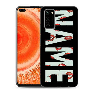 Силиконовый чехол на Huawei Honor View 30 Pro с принтом NAME