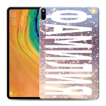 Силиконовый чехол на Huawei MatePad Pro с принтом ФАМИЛИЯ