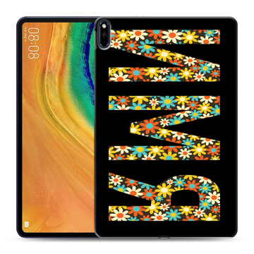 Силиконовый чехол на Huawei MatePad Pro с принтом ИМЯ