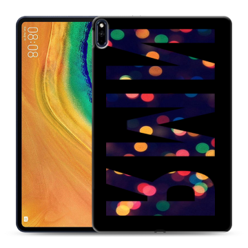 Силиконовый чехол на Huawei MatePad Pro с принтом ИМЯ