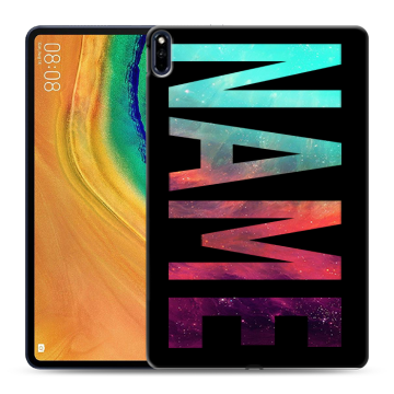 Силиконовый чехол на Huawei MatePad Pro с принтом NAME