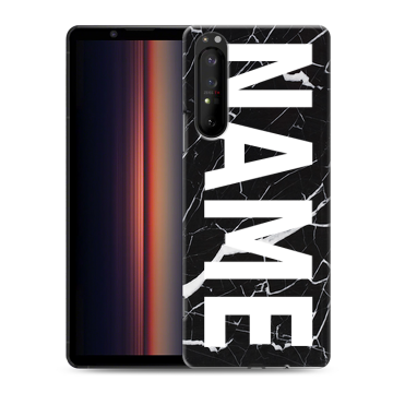 Силиконовый чехол на Sony Xperia 1 II с принтом NAME