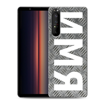 Силиконовый чехол на Sony Xperia 1 II с принтом ИМЯ