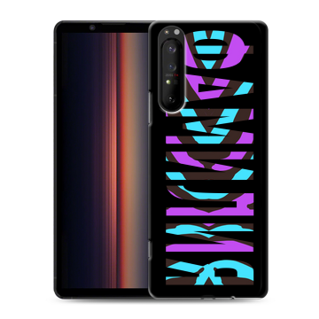 Силиконовый чехол на Sony Xperia 1 II с принтом ФАМИЛИЯ