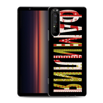 Силиконовый чехол на Sony Xperia 1 II с принтом ФАМИЛИЯ