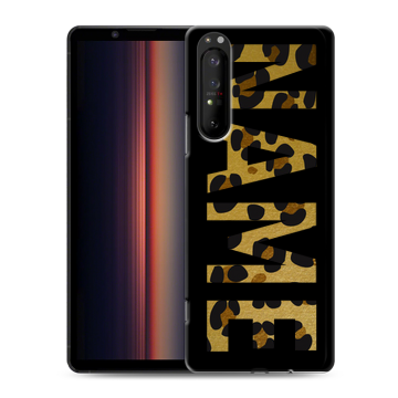 Силиконовый чехол на Sony Xperia 1 II с принтом NAME