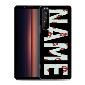 Силиконовый чехол на Sony Xperia 1 II с принтом NAME