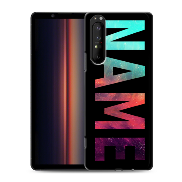 Силиконовый чехол на Sony Xperia 1 II с принтом NAME